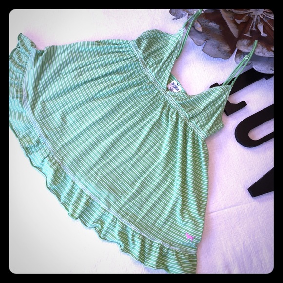 🌵HP✨PINK Victoria’s Secret Tank Top Green Medium - Picture 3 of 6